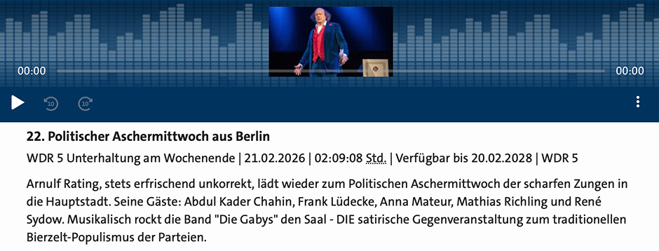 22. Politischer Aschermittwoch